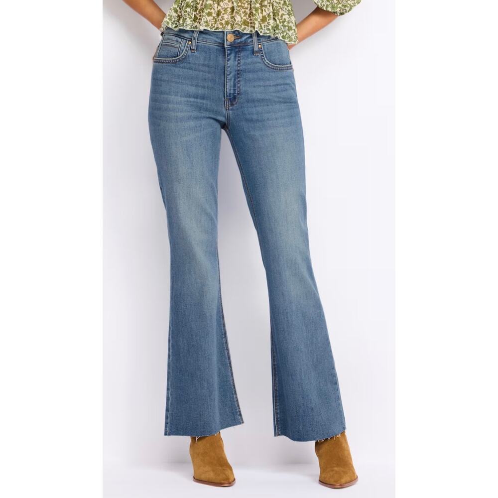 KUT from the Kloth Stella Fab AD Flare Jeans Women's 12 Stretch New